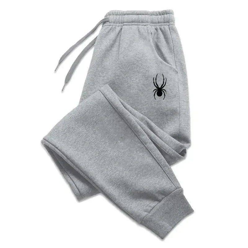 street sport pants men's casual pants Spider print