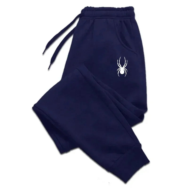 street sport pants men's casual pants Spider print