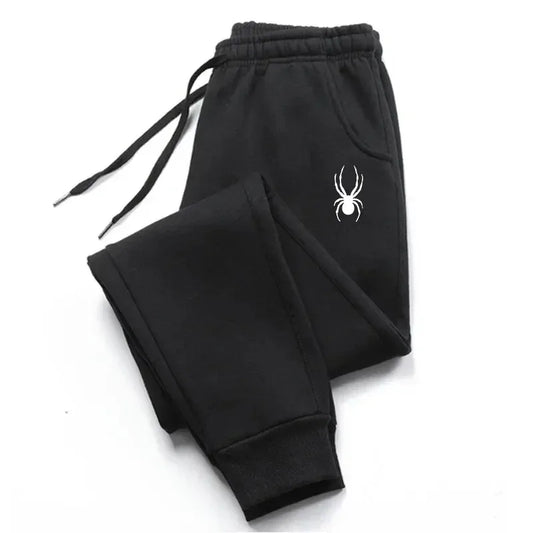 street sport pants men's casual pants Spider print